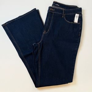 Old Navy TALL High Waisted Wow Flare Jeans Dark Wash